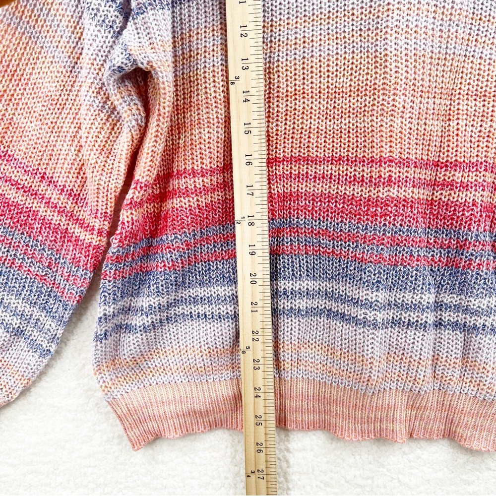MM by My Michelle Multicolor V neck Lightweight Crisscrossed Back Sweater 2XL - Picture 10 of 10